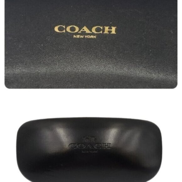 Coach Sunglass Case Black Gold Classic Quiet Luxury - Picture 1 of 15